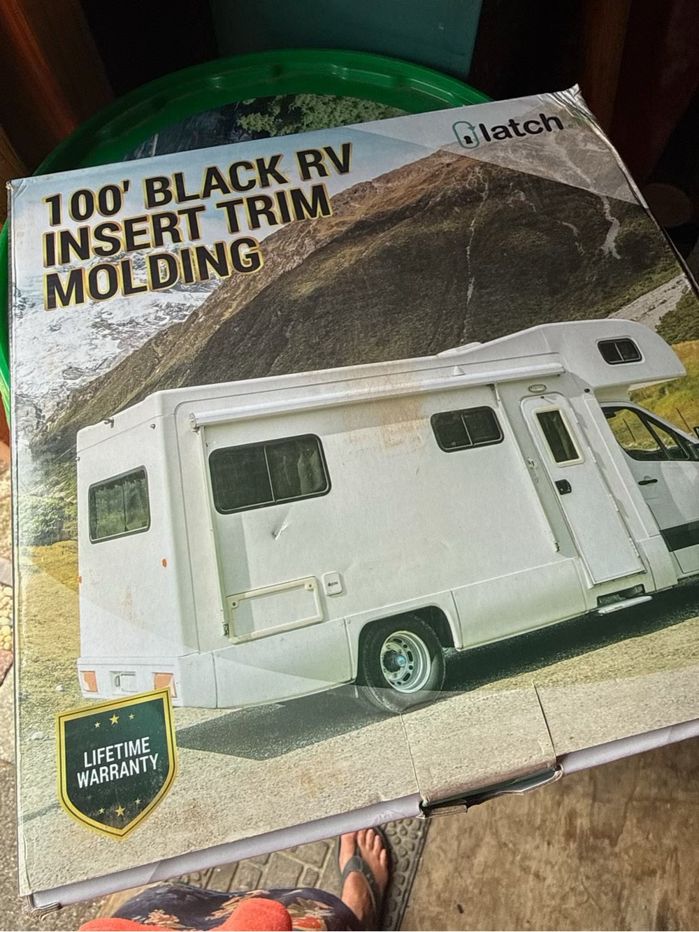100' BLACK RV INSERT TRIM MOLDING